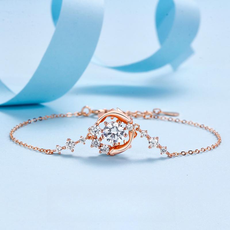 Women's Bracelet Women's High-end Sense Original Fish You Accompany Fashion Personalized Bracelet Bracelet Bracelet Jewelry Ins