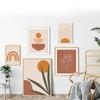 Абстрактное Настенное Искусство Бохо Плакат Декор Терракотовая Живопись Плакаты и Принты Линейные Художественные Фотографии для Гостиной Украшения Дома