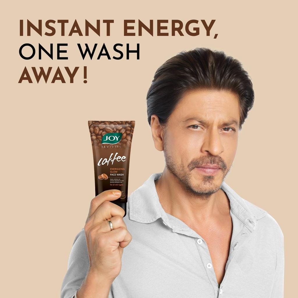 JOY Tan Removal Exfoliating Coffee Face Wash 2X150ml Combo Pack for Glowing, Energized Skin