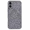 For iPhone 16 Plus Case Compatible with MagSafe Sparkly Leopard Print Clear TPU Phone Cover