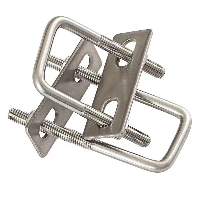304 Stainless Steel Right-Angle U-Bolt Clamp