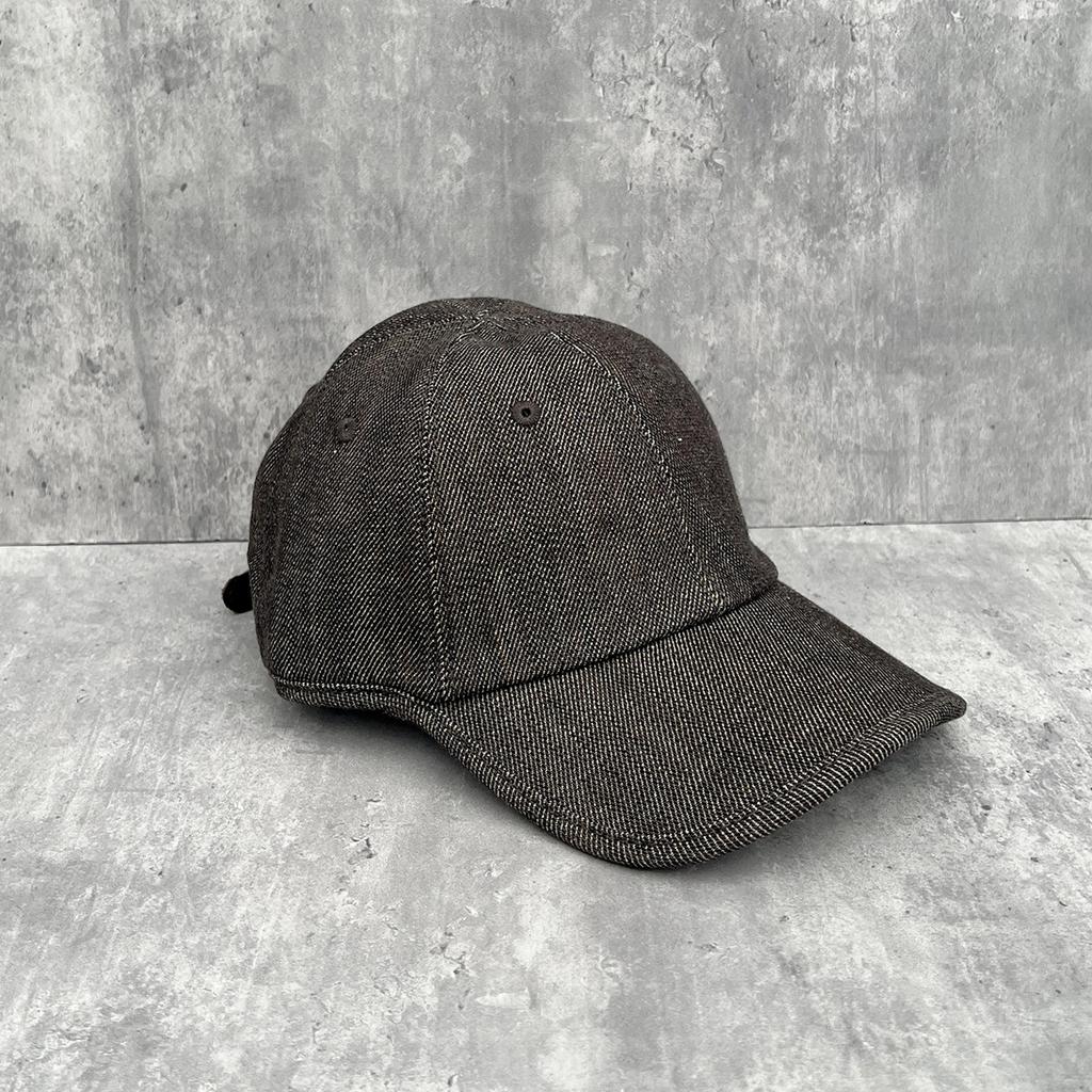 American retro brown-gray big-brimmed baseball cap for men and women, autumn versatile face small sunshade sunscreen cap