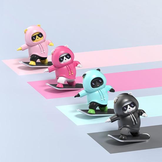 Adorable Swinging Bears Car Decorations for Car Dashboard Home Office Desk Charm Christmas