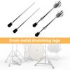 Bass Drum Leg Metal Risers Floor Foot Replacement Set Mount Part Accessory for Musical Instrument Drummer Percussionist