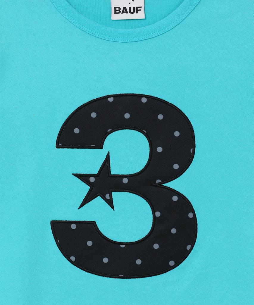 BAUF 3 Logo Dot Slim Fit T-Shirt [Mint Blue]