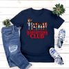 T-Shirt Pop Culture Mashup Tee Women Short Sleeve T-shirts Streetwear Tops Funny TV Show Fan Crewneck Gift