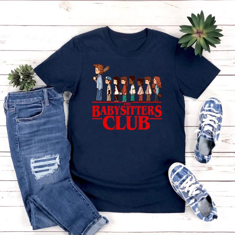 T-Shirt Pop Culture Mashup Tee Women Short Sleeve T-shirts Streetwear Tops Funny TV Show Fan Crewneck Gift