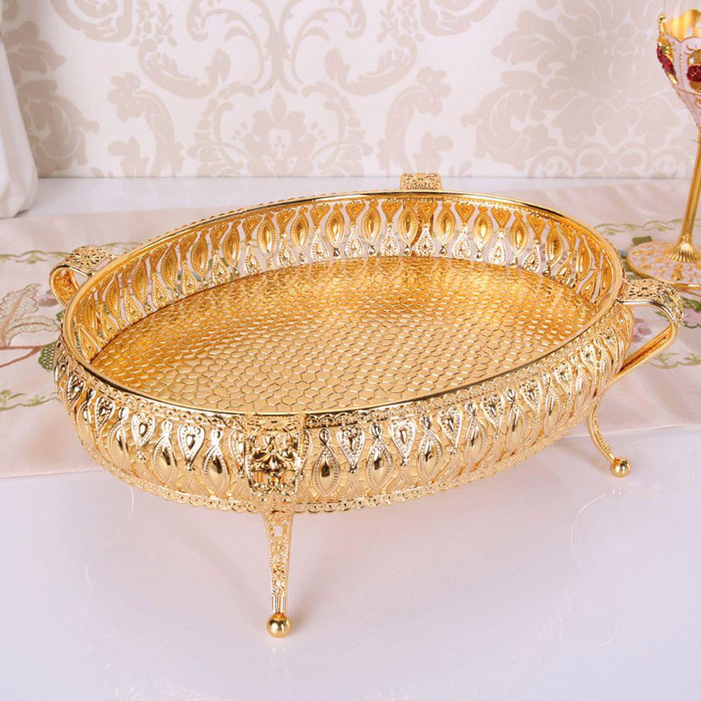 Стеллаж для хранения поднос для ключей эллипс контейнер для конфет поднос для хранения фруктовая тарелка миска металлический поднос скандинавский стиль