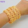 Indian Dubai Gold Color Bangle&Bracelet For African Costume Bangles Nigerian Wedding Bracelets Ethiopian Bride Party Gift