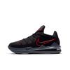 Мужские кроссовки Lebron 17 Low EP Bred, черные, университетские, красные, темно-серые, CD5006-001