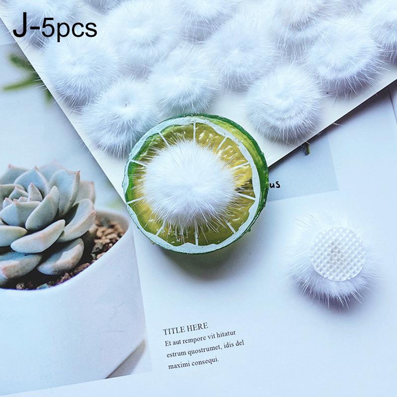 5 шт. пушистый меховой шарик, цветной помпон, искусственный меховой шарик для шапок, обуви, сумок, одежды, украшений, сделай сам, аксессуары для рукоделия