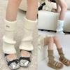 Stacked Knitted Leg Warmers Knee High Boot Stockings Academy Style Ankle Warmer Autumn Winter