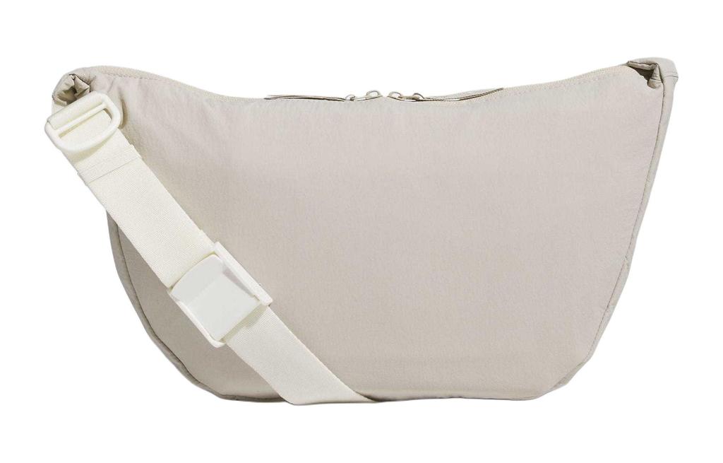 Adidas Recycled Polyamide Shoulder Bag Unisex Light Gray JJ4343