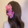 Set of 9 Orchids Flower Hair Barrettes Sturdy Versatile Fashion Accessory Hairclip for Stylish Updos Casual Wear