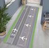 Airport Runway Design Hallway Runner Rug Non Slip Floor Mat for Living Room Bedroom Aviation Enthusiast Gift Track Pattern  Rug