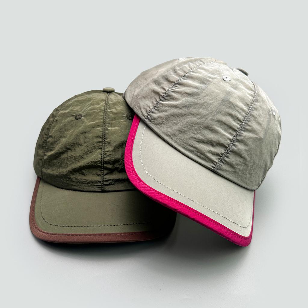 Thin Short Brim Color Matching Baseball Cap Men'S And Women'S Sunshade Quick-Drying Street Outdoor Cap