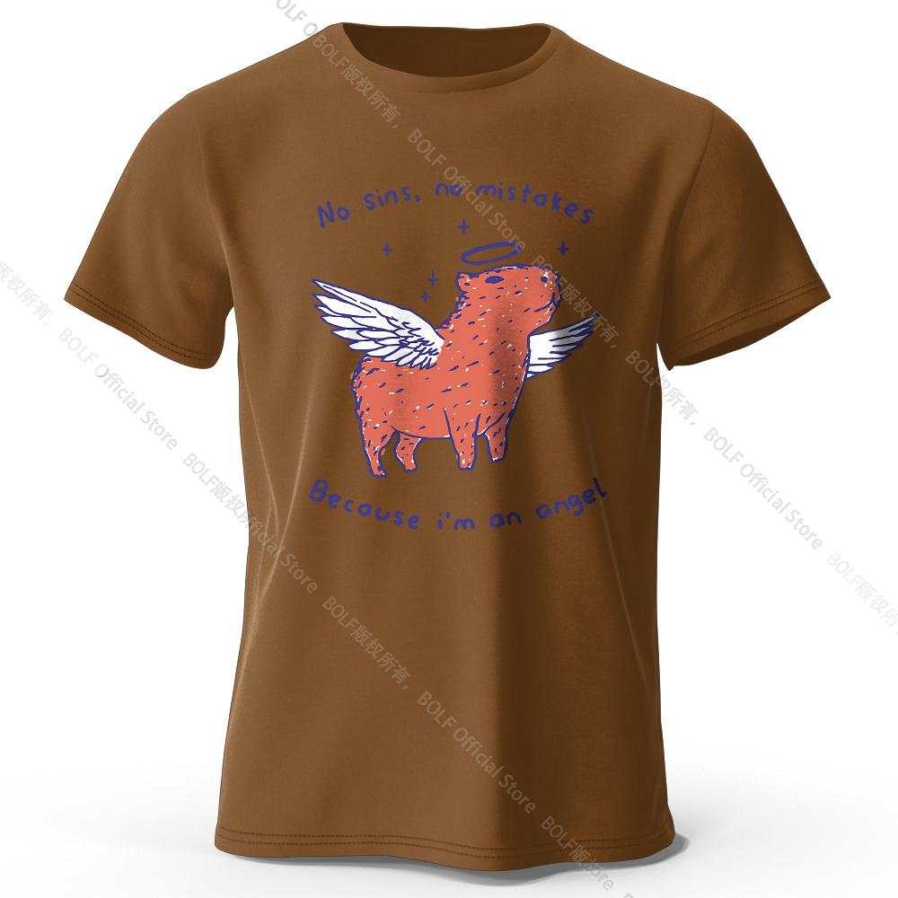 Мужская футболка с принтом «Я ангел», 100% хлопок, свободные футболки с графическим слоганом для женщин, летние топы, городская уличная одежда