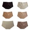 6 шт./компл. Женские бесшовные трусики, женское нижнее белье смешанных цветов, сексуальное шелковое белье, удобные трусы со средней талией, трусы для девочек, невидимое нижнее белье