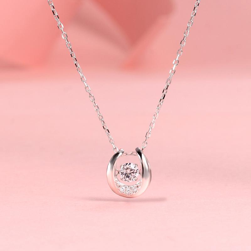 Простая модная бижутерия ожерелье бьющееся сердце нишевый дизайн чувство ключичная цепочка цельная