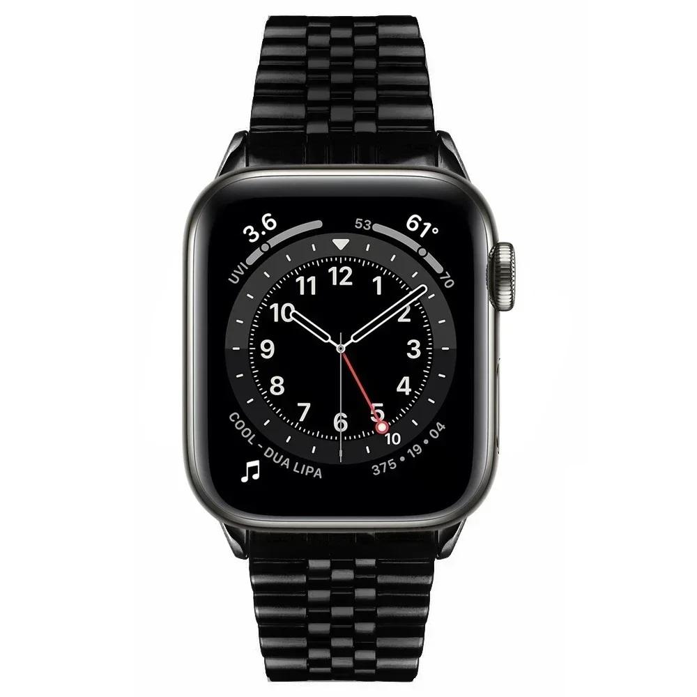 Защитный чехол из ТПУ + Металлический ремешок для Apple Watch Ultra Ремешок 49 мм 45 мм 44 мм 41 мм 40/38 Браслет из нержавеющей стали серия 3 5 6 se 7 8