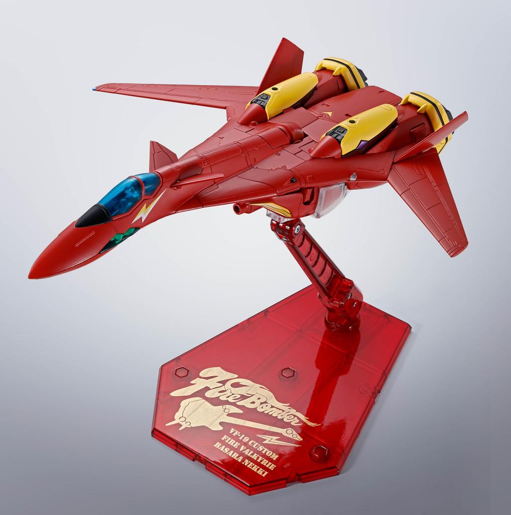 TAMASHII NATIONS R Macross 7 Kai Fire Valkyrie 150mm Painted Movable Figure HI-METAL VF-19 Approx. PVC&ABS&Diecast