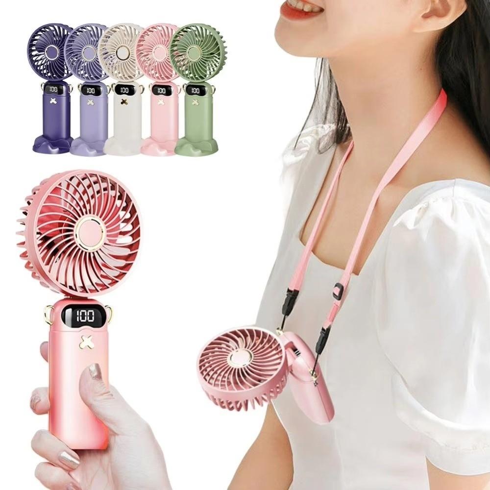 6000mAh Cooling Fan Rechargeable Rechargeable Fan Portable Handheld Mini Fan Summer