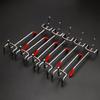 1Pcs Storage Rack Hole Board Hook Steel Wall Mount Oblique Hanger with Rubber Cover Hardware Tool Pegboard Hook
