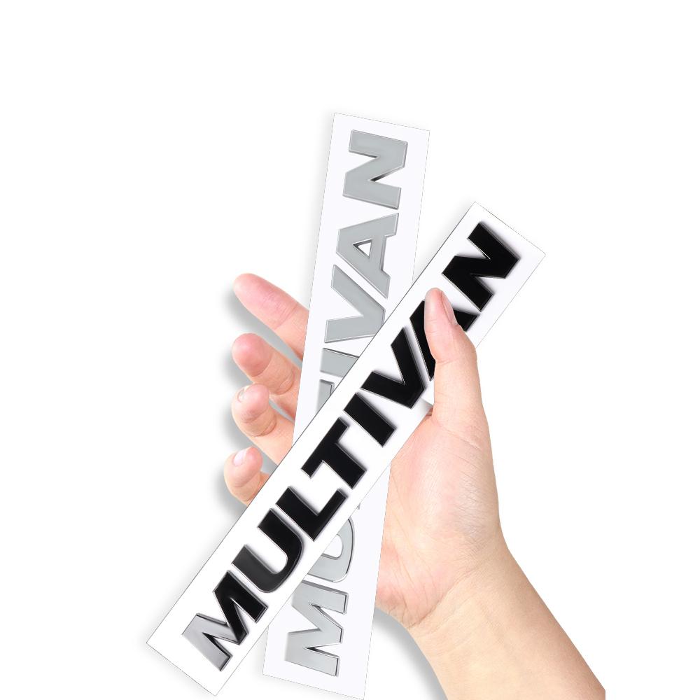 W1453D ABS MULTIVAN Letters Car Rear Trunk Badge Logo Emblem Sticker For Volkswagen Polo Sharan Golf Scirocco Touran Tcross Tiguan