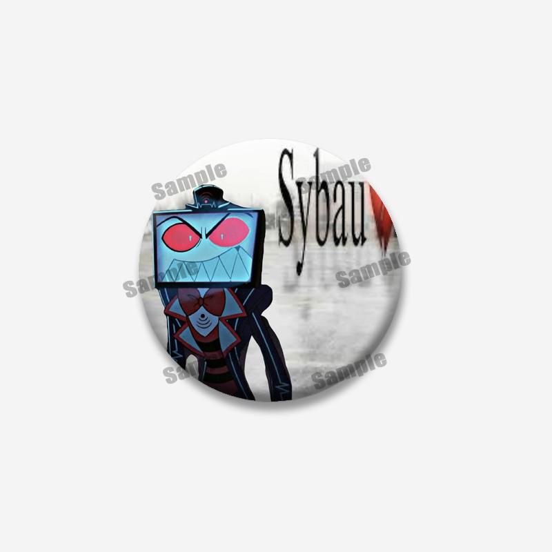 Anime Cartoon Character Vox Soft Button Pins Handmade Role Playing Brooch Backpack Clothing Jewelry Badge Prop Souvenir Gifts