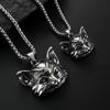 Cat Head Necklace For Men Stainless Steel Men Necklace Simple Animal Jewelry Korean Style Jewelry Cosplay Accessorycool Stuff