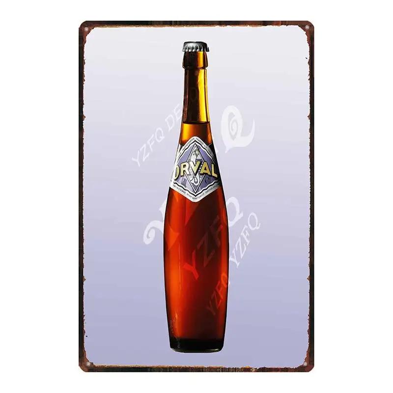 Belgian Beer Orval  Metal Tin Signs Retro Shabby Chi Plates For Wall Bar Home Pub Art Kitchen Coffee  Decor 30X20CM DU-8523B