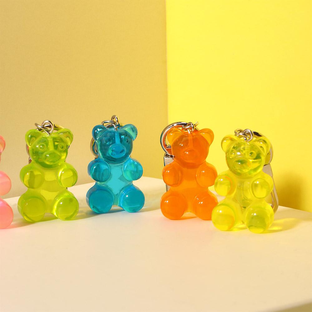 Couple Cute Trinket Earphone Cover Charm Animal Jewelry Fashion Accessories Key Ring Key Chain