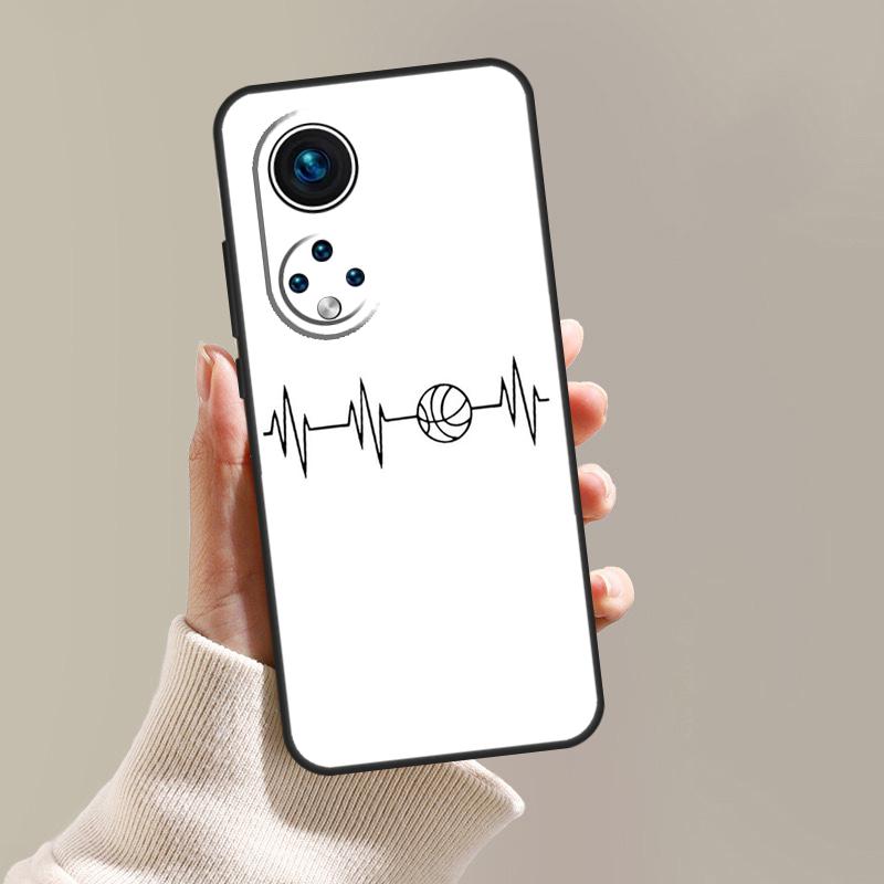 Чехол-накладка 'Сердцебиение в баскетболе' для Honor X8a X9a X7a X6a X7 X8 X9 50 70 90 Lite Honor 8X 9X Magic 5 Lite Pro