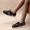 2025 осень и зима новые модные повседневные легкие женские туфли большого размера с принтом 43