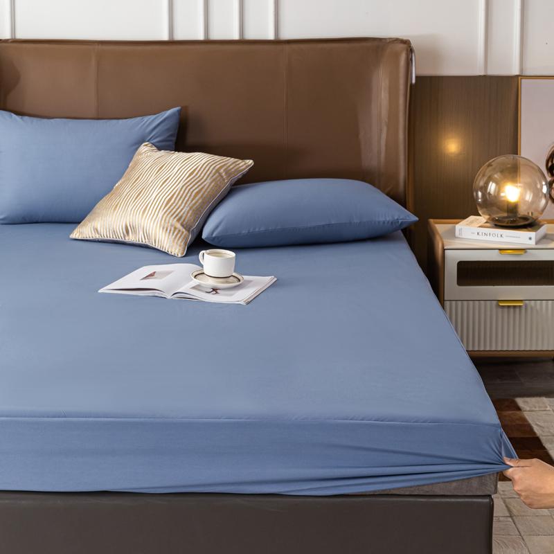 Водонепроницаемый наматрасник, однотонная стеганая простыня с защитой от клещей, эластичный чехол для кровати, защита для матраса (Без наволочки)