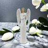 White Love Guardian Angel Statue, Sculpture Love Prayer Angel Sculpture Gift Encouragement Statue