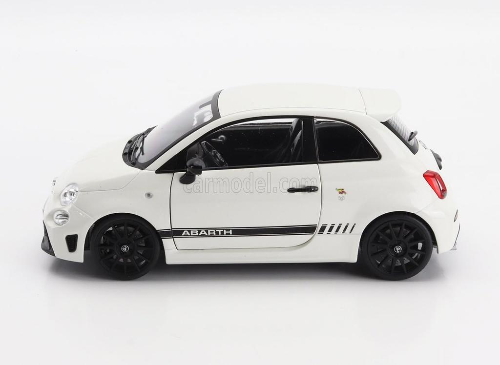 Мини-автомобиль FIAT 500 ABARTH SOLIDO FIAT NUOVA 500 ABARTH 595 2022 БЕЛЫЙ ЧЕРНЫЙ 1811301 1/18 1/18 [Товар]