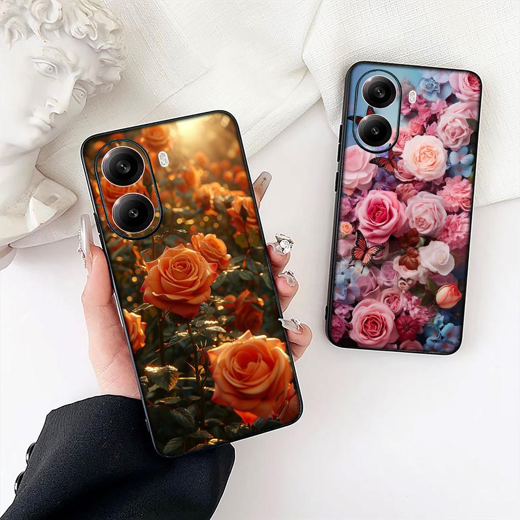 Красная Роза Цветок Подарок Чехол для Телефона для Samsung Galaxy Note 20 9 10 S8 S10 Lite S9 Plus A54 A53 A21S S10E A17 Чехол Корпус
