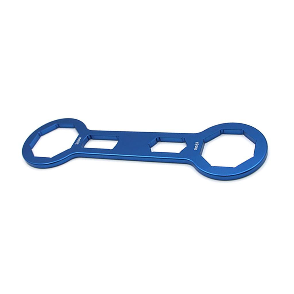 Aluminum Motorcycle Fork Caps Wrench Suitable for Front Forks Suspension Tuning Shock Absorbers Removal and Rebuild Tool
