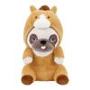 Livheart Hooded Sitting Body Pillow, Medium, Premium Sleepy Animals Hana the Pug (Total Length: Approx. 31cm), Horse, Zodiac Plush Toy, 37029-32