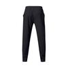 Men Straight Sweatpants Drawstring Elastic Waist Wide Leg Solid Color with Pockets