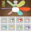Modern LED Ceiling Fans 30W Chandelier Ceiling Fan Remote Control Indoor Ceiling Fanlight 3 Fan Speeds for Living Room Kitchen