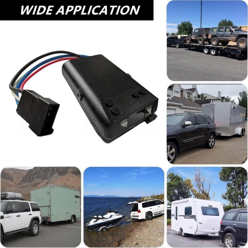 Multiple Axles Compatible Brake Response Optimizer For Trailers Advanced Delay System Lightweight Plastic Housing Hassle Free Setups