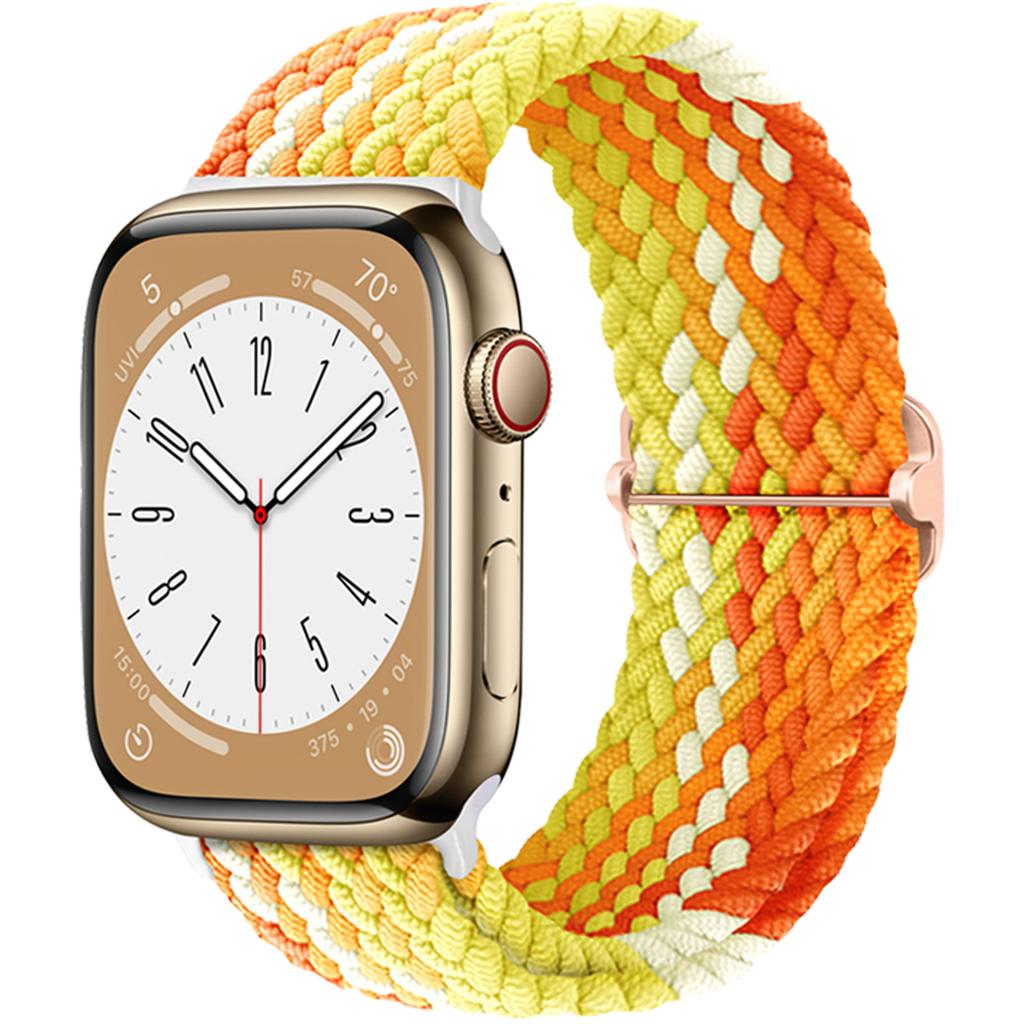 Плетеный Solo Loop для Apple Watch ремешок 44мм 40мм 49мм 45мм 41мм 46мм Эластичный браслет iWatch series 8 3 se 6 Ultra 2 9 10 ремешки