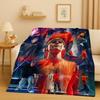 New Fashion B-Bieber Singer Star Flannel Blanket,Ultra Soft Warm Plush Throw for Home Bedroom Bed Sofa Cover Office Travel Gift
