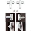 2x Sliding Window Locks Sash Jammer Lock Anti Theft for Nursery Buildings Kitchen