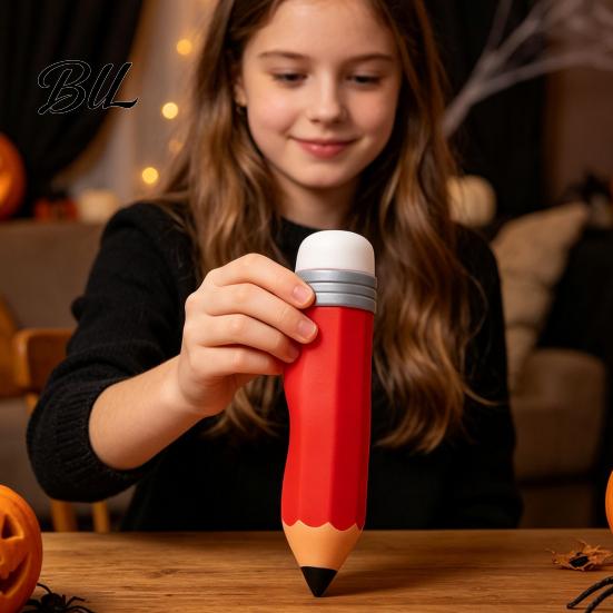 Stress Relief Toys Giant Pencil Squeeze Toy, Slow Rebound TPR Sensory Fidget Toy for Adults Kids Adults, Soft Pinchable Toys, Fun Desk Decoration