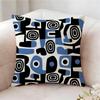 Retro Geometric Shading Pillow Case Pillowcase Doublesided Printed Sofa Cushion Bedroom Headboard Pillow