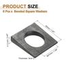 PATIKIL 6pcs M27x50mm Square Washers, Inclined Washers, Plate Gaskets, Spacer Gaskets for Hardware Fasteners, Black