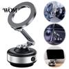 Magnetic Suction Cup Mount Electric Vacuum Phone Holder for Car, 360 Degree Rotating Dashboard Adjustable Cell Car with 16pcs N52 Magnets, Telescopic
